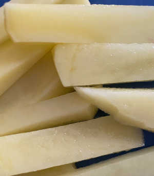 Home made chips cut to size